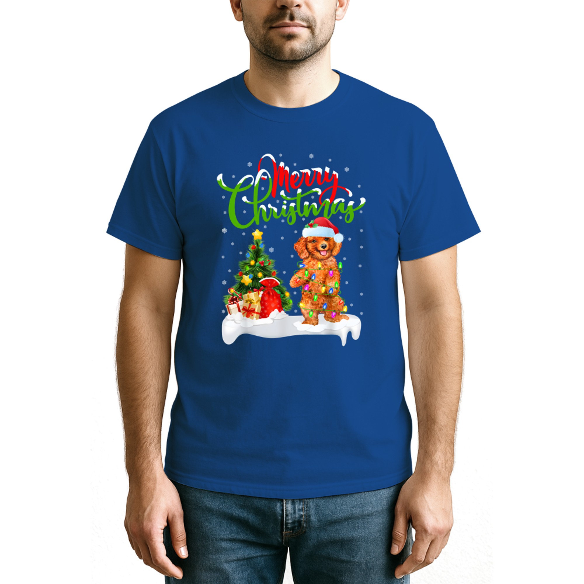 Toy Poodle Dog Lover Xmas Lighting Toy Poodle Christmas