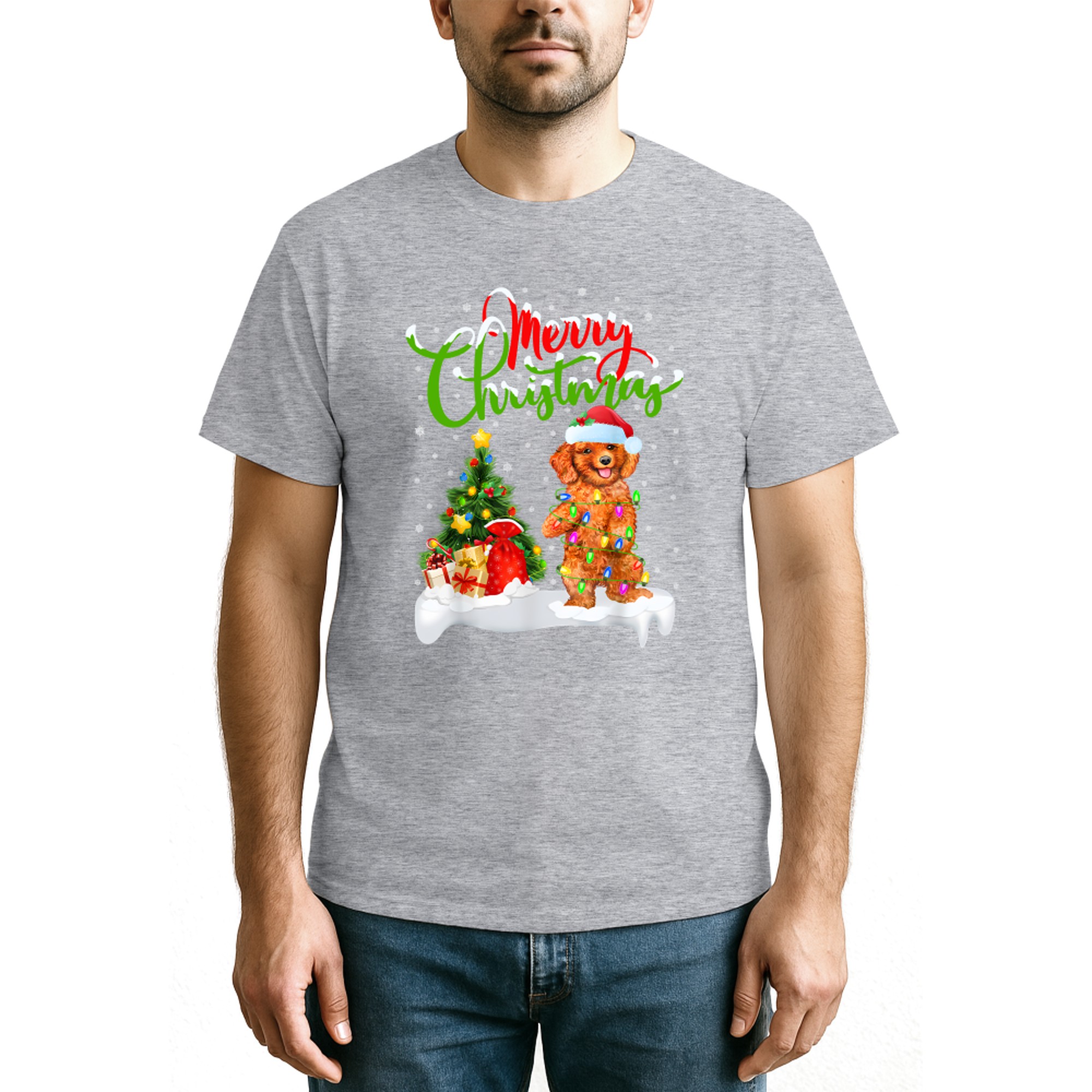 Toy Poodle Dog Lover Xmas Lighting Toy Poodle Christmas