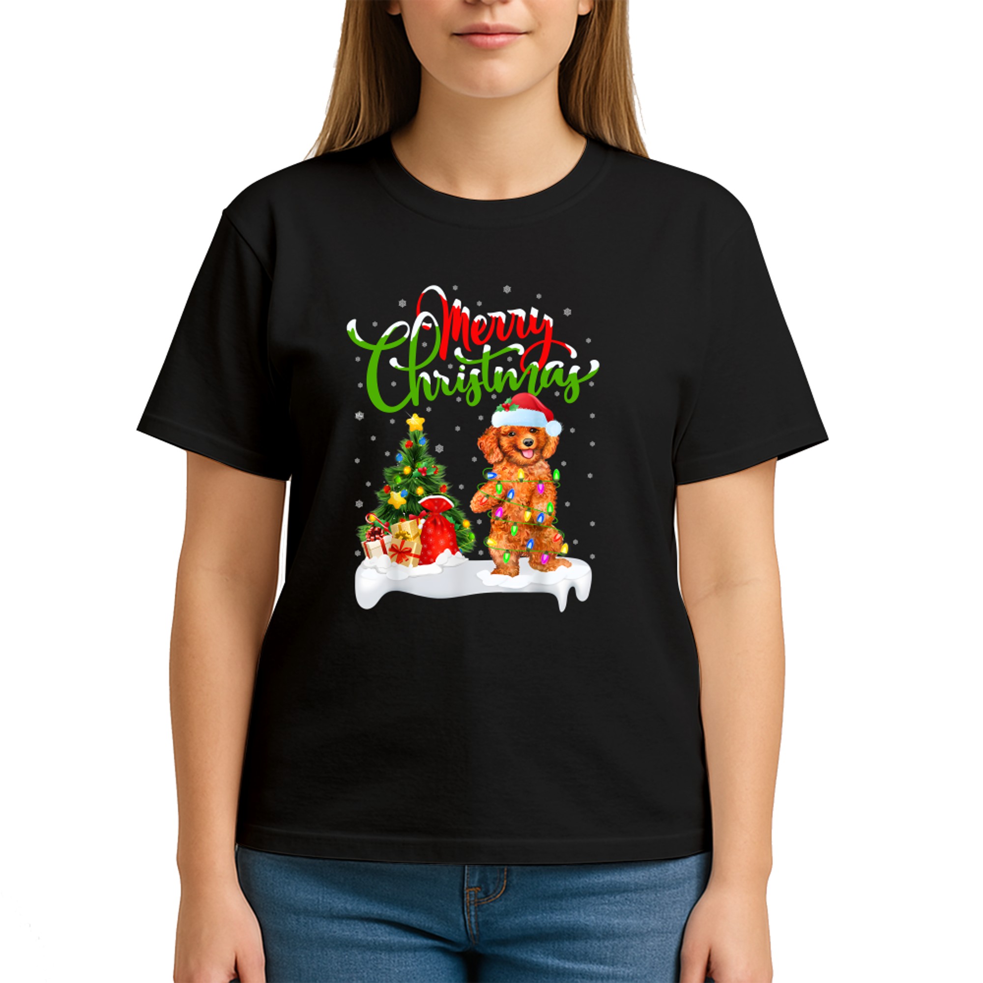 Toy Poodle Dog Lover Xmas Lighting Toy Poodle Christmas