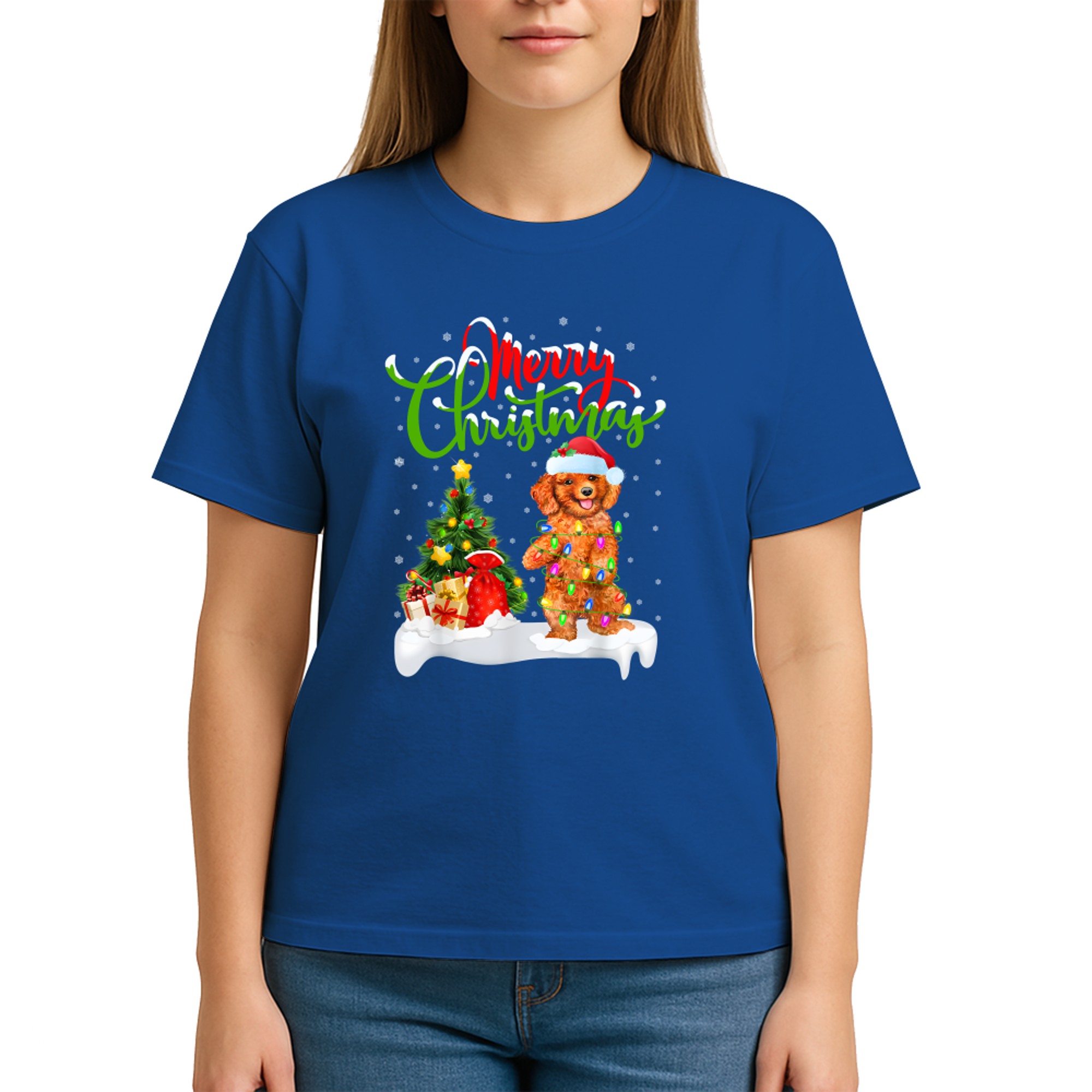 Toy Poodle Dog Lover Xmas Lighting Toy Poodle Christmas